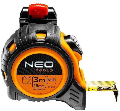 Neo Tools Метрическа лента 16мм x 3м
