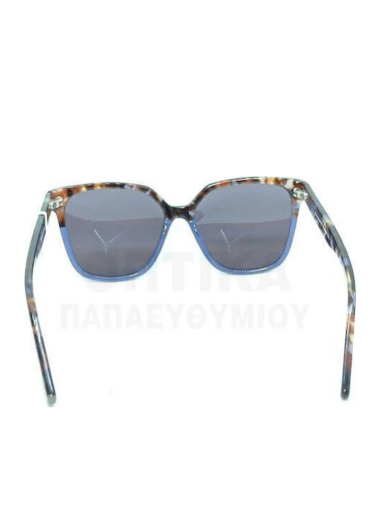 Rebecca Blu Rk06 Women's Sunglasses with Brown Tartaruga Plastic Frame and Blue Lens RB8816 RK06