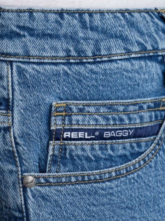 Pantalon De Blugi Pentru Bărbați Cu Fit Relaxed Baggy Albastru