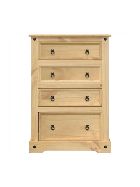 Συρταριέρα Κρεβατοκάμαρας mit 4 Schubladen 80x43x114cm