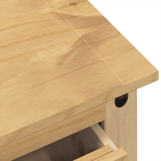 Chest of Drawers of Solid Wood with 4 Drawers 80x43x114cm