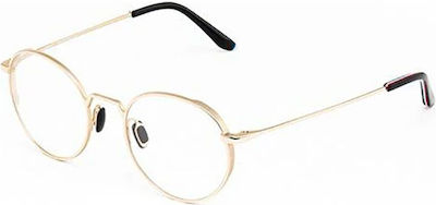 Vuarnet Metallic Blue Light Blocking Glasses Gold