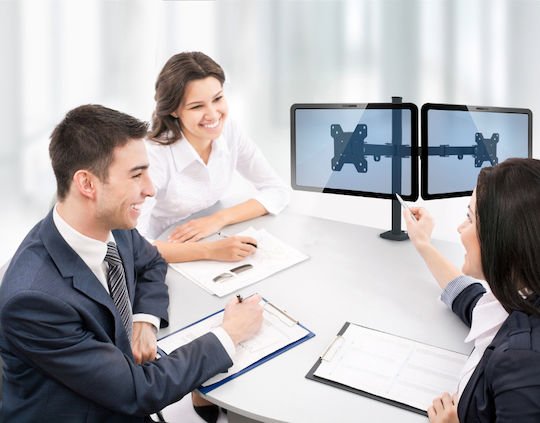Opticum UTV0029 Tabletop TV Mount with Arm up to 27"