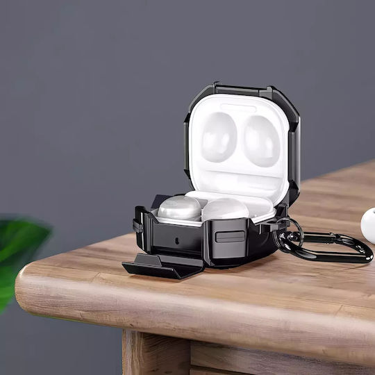 Dux Ducis Secg Case Samsung Galaxy Buds Live Buds Pro Buds 2 Buds 2 Pro Black