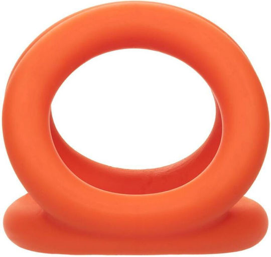 Calexotics Alpha Tri-ring Cock Ring Cock Silicon Portocaliu