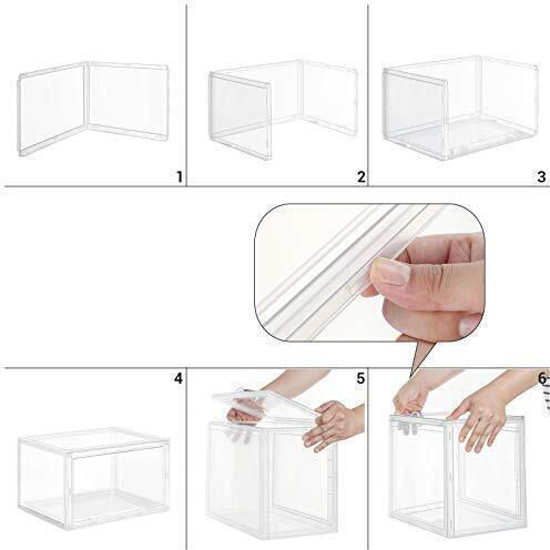 Songmics Пластмасова Кутия За Съхранение На Обувки 36x28x22см