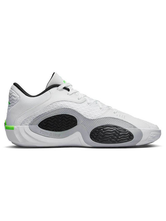 Tatum 2 Low Basketball Shoes White / Black / Wolf Grey / Electric Green
