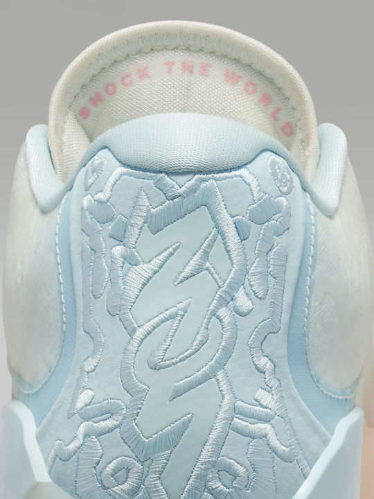 Zion 3 Low Basketball Shoes Bleached Coral / Pale Ivory / Glacier Blue / Crimson Tint