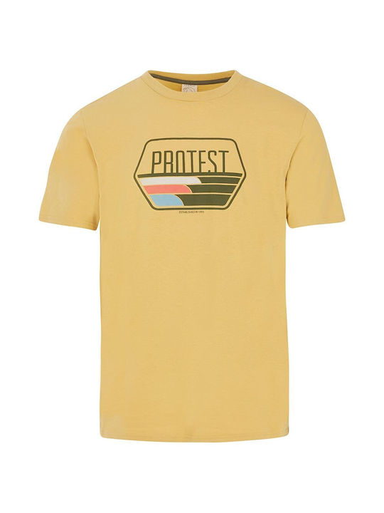 Tricou pentru bărbați cu mâneci scurte Galben