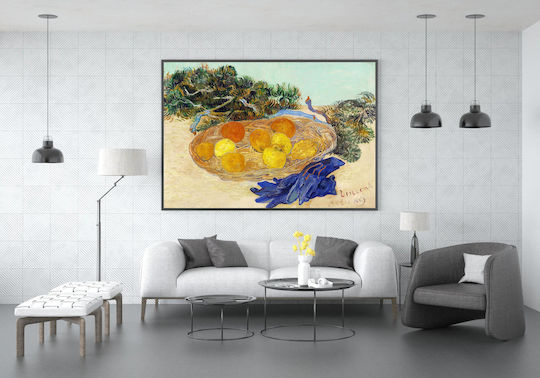 Still Life Oranges Lemons Картина Копие на Ван Гог Платнен 50x40см