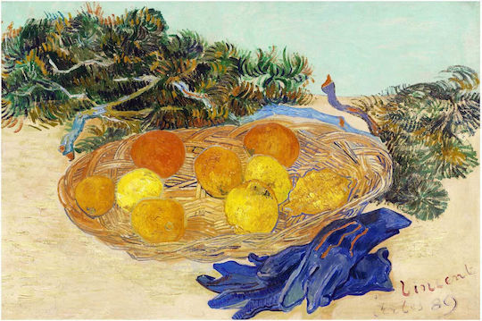 Still Life Oranges Lemons Картина Копие на Ван Гог Платнен 50x40см