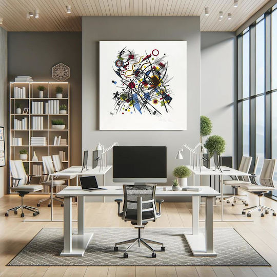Lithographie Fur Die Painting on Canvas 70x70cm