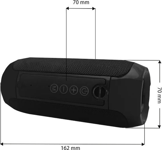 Manta Ηχείο Bluetooth Μαύρο SPK12GO