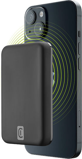 Cellular Line MAG MagSafe Power Bank 5000mAh 7.5W με Θύρα USB-C Μαύρο