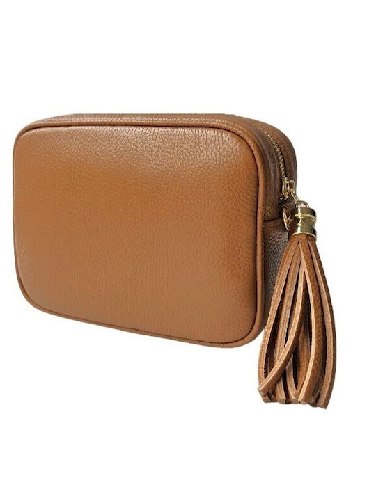 MI-TU Exclusive Leather Women's Bag Shoulder Tabac Brown