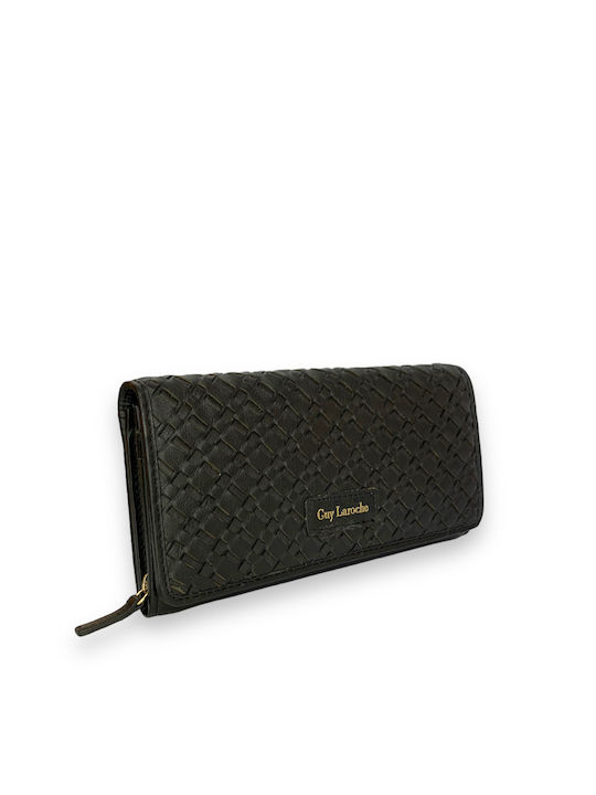 Guy Laroche Large Leather Women's Wallet with RFID Black