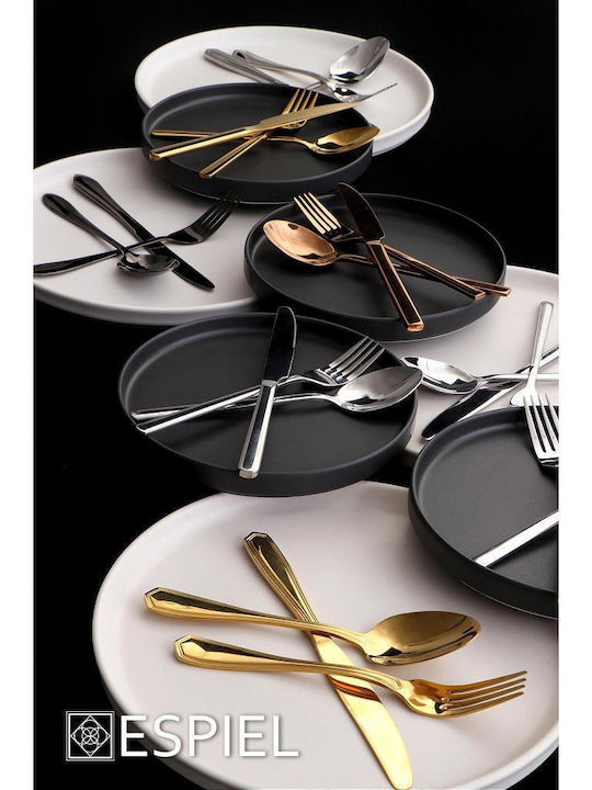 Espiel Step Plate Shallow Ceramic Black with Diameter 30cm