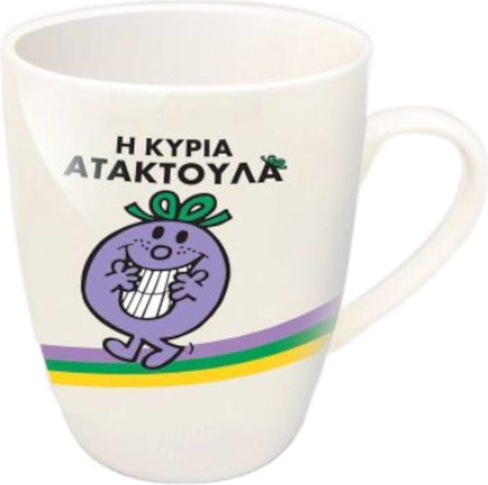 CHartini Poli Mrs Ataktoula Ceramic White Mug