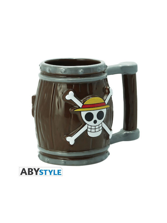 Abysse One Piece 3d Barrel Κούπα Κεραμική Πολύχρωμη 350ml