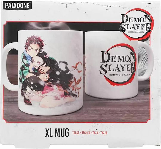 Paladone Demon Slayer Kimetsu No Yaiba (XL) Κούπα Κεραμική Λευκή 550ml
