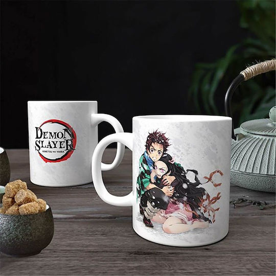 Paladone Demon Slayer Kimetsu No Yaiba (XL) Κούπα Κεραμική Λευκή 550ml Paladone Demon Slayer Kimetsu No Yaiba (XL) Κούπα Κεραμική Λευκή 550ml