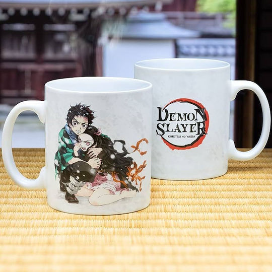 Paladone Demon Slayer Kimetsu No Yaiba (XL) Κούπα Κεραμική Λευκή 550ml