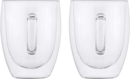 Maxwell & Williams Κούπα Γυάλινη Λευκή 350ml 2τμχ