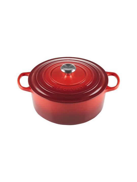 Le Creuset Cerise Βαθιά Κατσαρόλα από Μαντέμι 6.7lt / 28cm