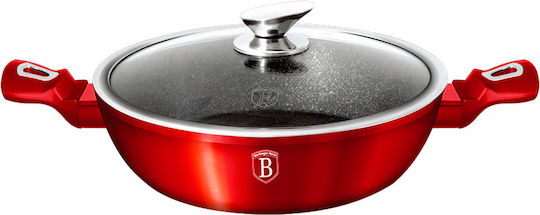 Berlinger Haus Metallic Line Плитка Тенджера от Алуминий 3.8лт / 28см Burgundy