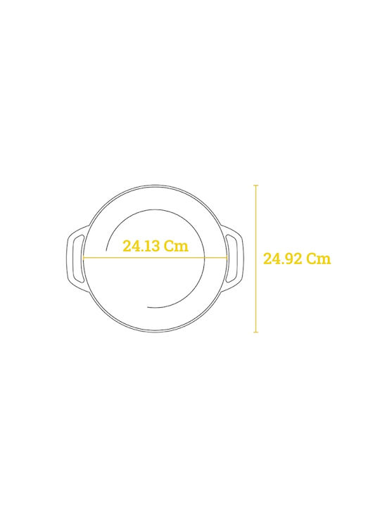 Lodge Ρηχή Κατσαρόλα από Μαντέμι 2.8lt / 31.9cm