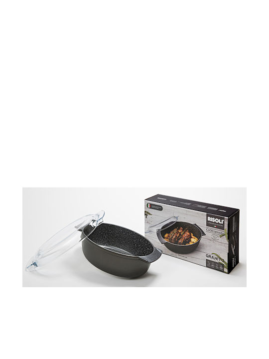 Risoli Granito Oală din Aluminiu Turnat 36x24cm 1buc