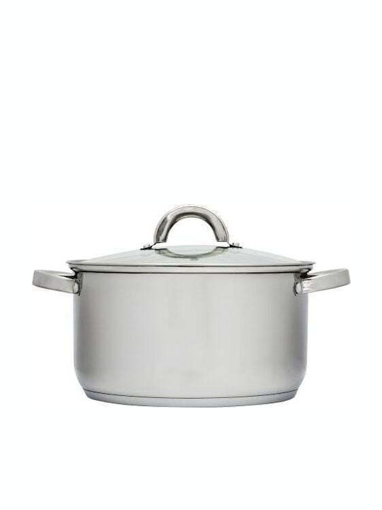 Florina Deep Stainless Steel Pot 6.1lt / 24cm