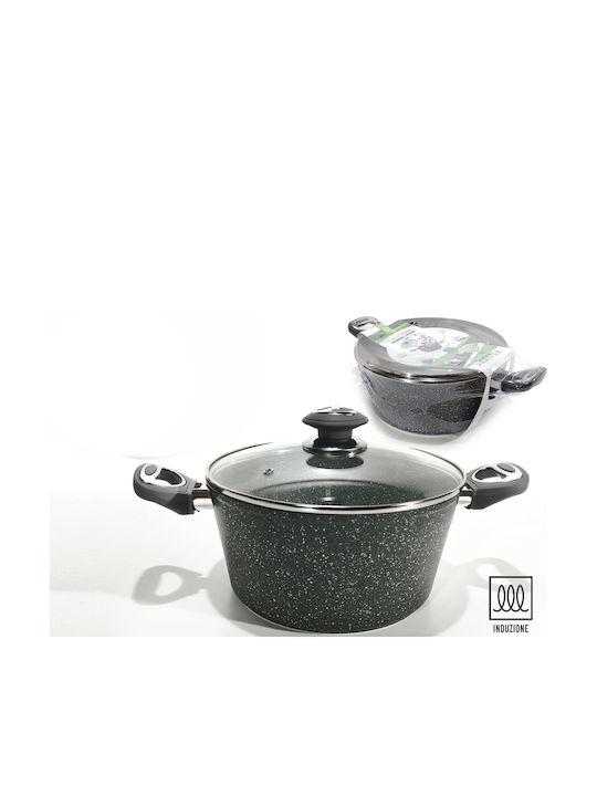 General Trade Cookstone Tiefer Topf aus Aluminium 28cm