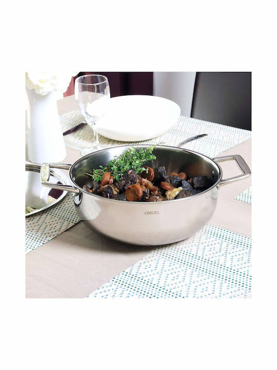 Cristel Castel Pro Deep Stainless Steel Pot 2.7lt / 20cm