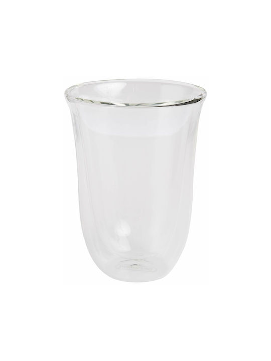 De'Longhi Σετ Ποτήρια Καφέ/Freddo από Γυαλί 330ml 2τμχ