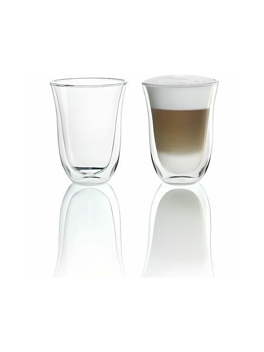De'Longhi Gläser-Set Kaffee/Freddo aus Glas 330ml 2Stück
