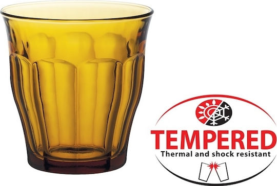 Duralex Picardie Комплект Чаши За Вода От Стъкло Оранжев PICARDIE-AMBER/25CL 12 Брой