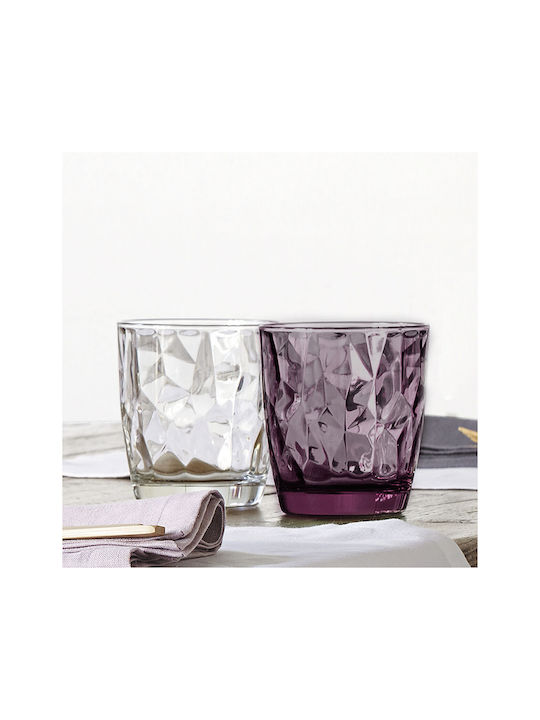 Bormioli Rocco Glass Water made of Glass in Purple Color 390ml