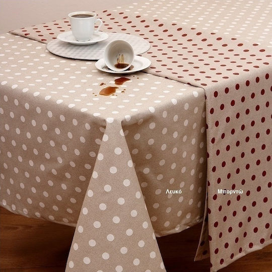 Viopros Vicky Σουπλά Υφασμάτινο Λευκό 50x35cm 2τμχ