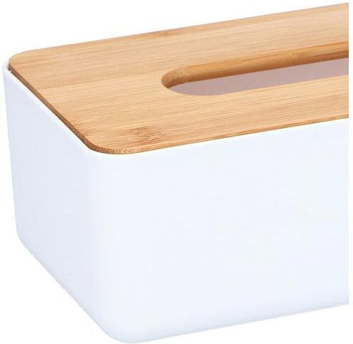 Alpina Appliances Wooden Tissue Holder 18262 White 26x13x8.5cm 18262