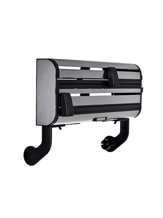Leifheit Wall Mounted Metallic Roll Dispenser Parat Royal Silver 25793