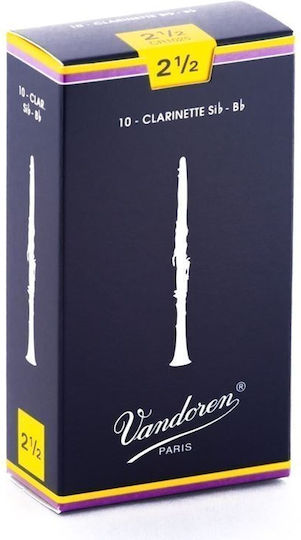 Vandoren Clarinet Reeds No.2 1/2 1 Pc Reed 1 Pc