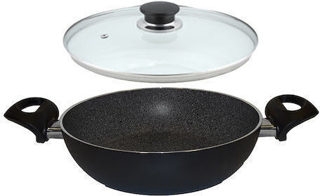 Ballarini Ballarini Bologna Granitium Sautieren aus Aluminium mit Deckel mit Innenbeschichtung aus Stein 28cm
