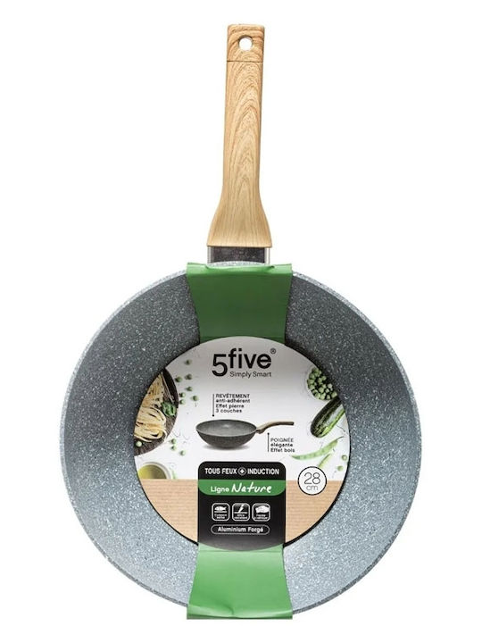 Secret de Gourmet Wok made of Aluminum with Non-Stick Coating 28cm