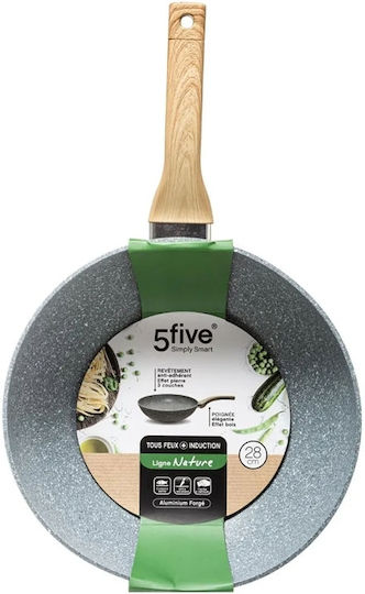 Secret de Gourmet Wok made of Aluminum with Non-Stick Coating 28cm