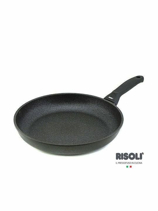 Risoli Blackplus Pan made of Cast Aluminum with Non-Stick Coating Black 24cm