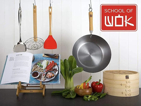 Dexam School Wok από Ανθρακούχο Χάλυβα 30cm