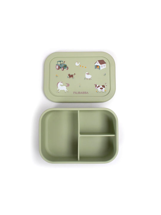 Green Plastic Lunch Box Green