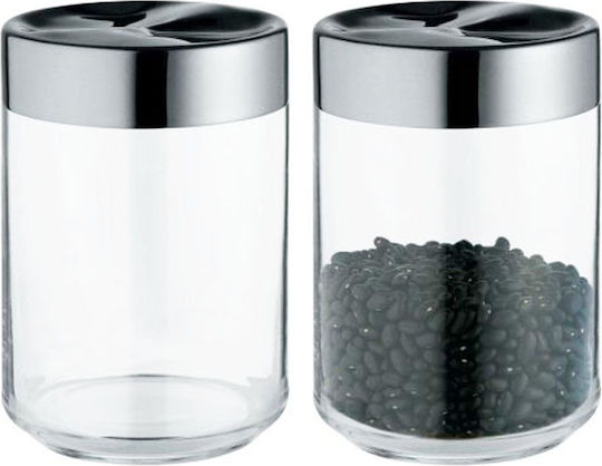 Alessi Vază Utilizare Generală Cu Capac Sticlă Gri 1000ml