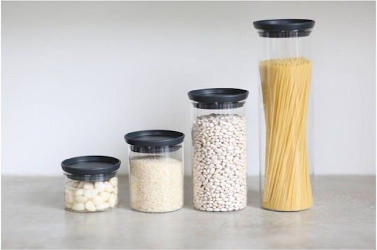 Brabantia Βάζο Γενικής Χρήσης με Καπάκι Γυάλινο Γκρι 300ml